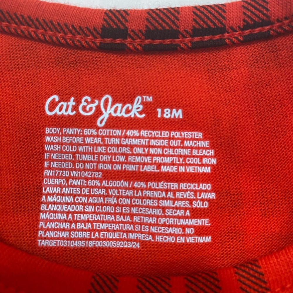 Cat & Jack Red Ruffled Buttoned Sundress - Picture 6 of 6